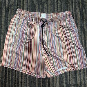 Iconic multi color swim shorts from Paul Smith.